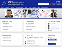 Tablet Screenshot of apexbahamas.com